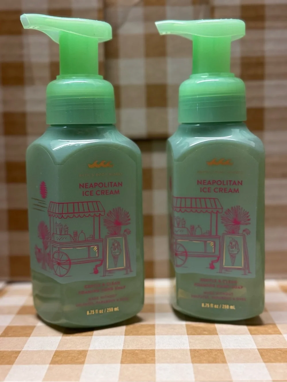 NEW B&BW (2) Neapolitan Ice Cream foaming hand soaps
